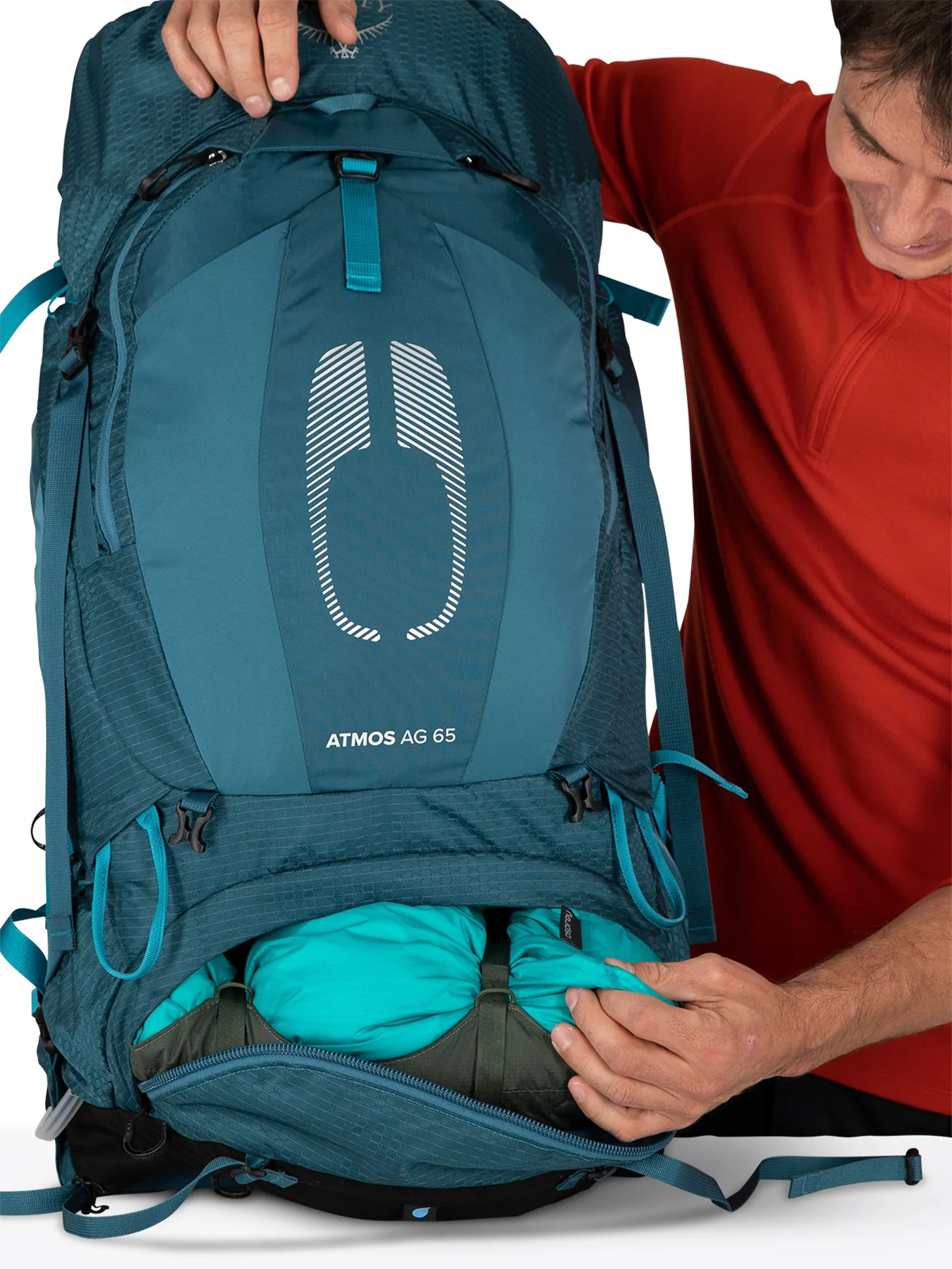 Osprey Mens Atmos AG 65 Rucksack - Black