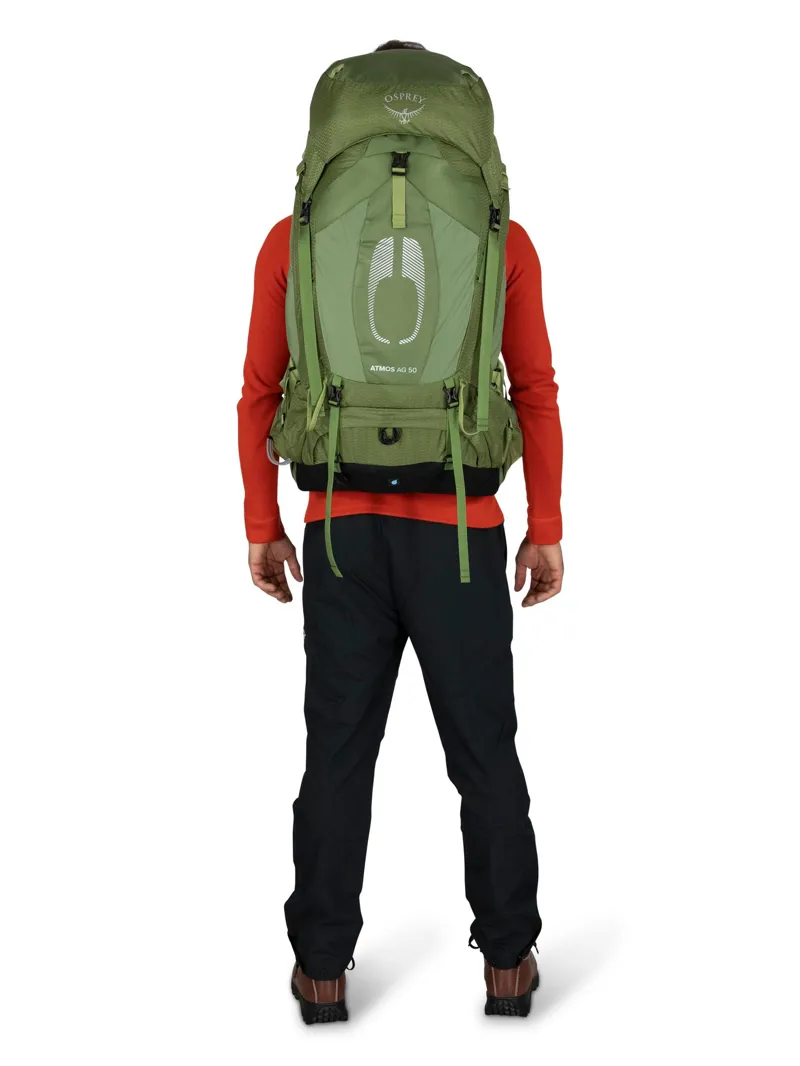 Osprey Mens Atmos AG 50 Rucksack - Mythical Green-6