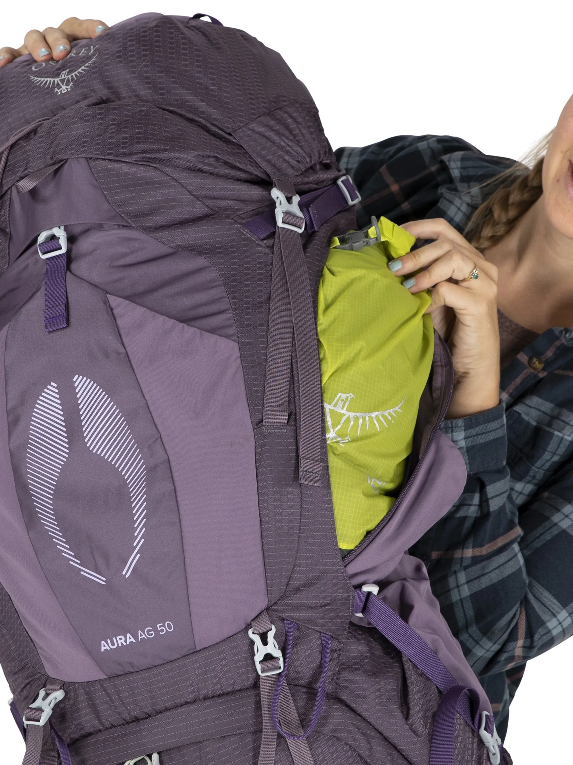 OSPREY Women\'s Backpack - Rich Purple Osprey Womens Aura AG 50 Rucksack - Enchantment Purple main image 2