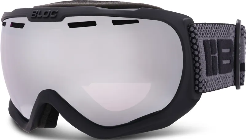 BLOC Boa Goggle - Matt Black-Light Purple Mirror Silver