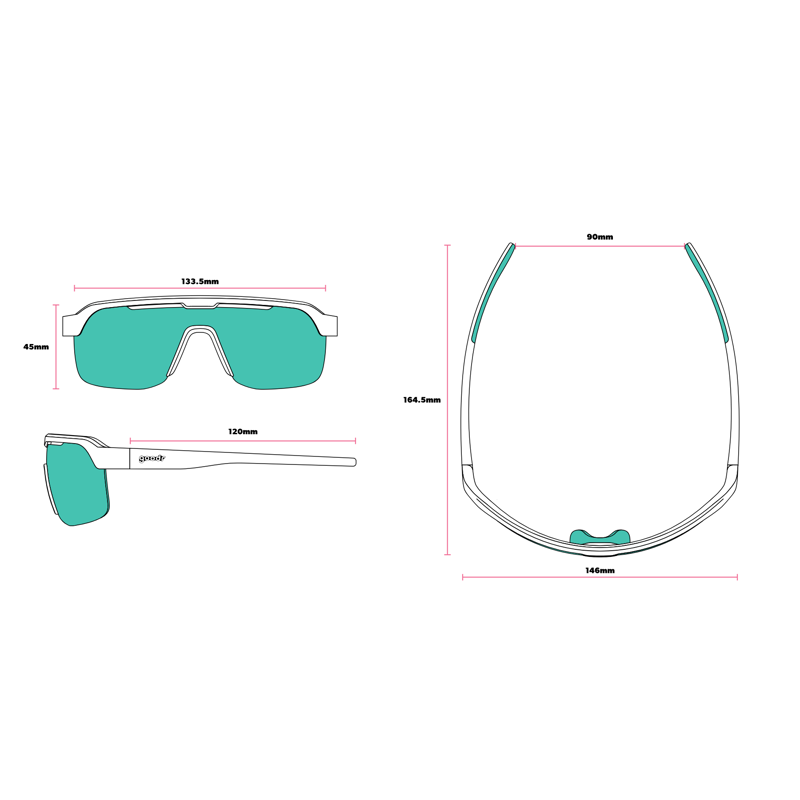 Goodr Bolt G Sunglasses - Electric Zen Machine-9