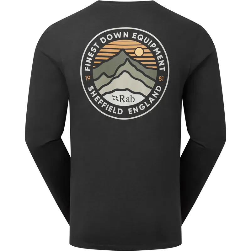 Rab Mens Basecamp 3 Peaks Long Sleeved Tee - Beluga-2