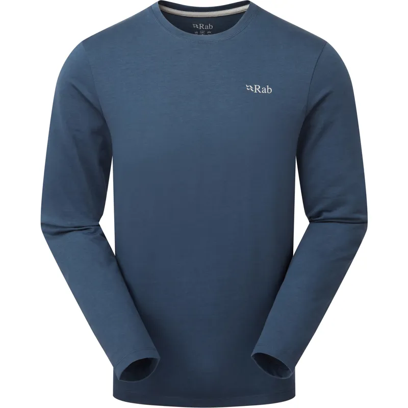 Rab Mens Basecamp 3 Peaks Long Sleeved Tee - Tempest Blue-1