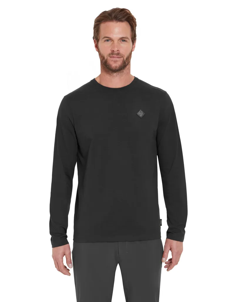 Rab Mens Basecamp Logo Badge Long Sleeved Tee - Beluga-2