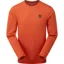 Rab Mens Basecamp Logo Badge Long Sleeved Tee - Red Clay
