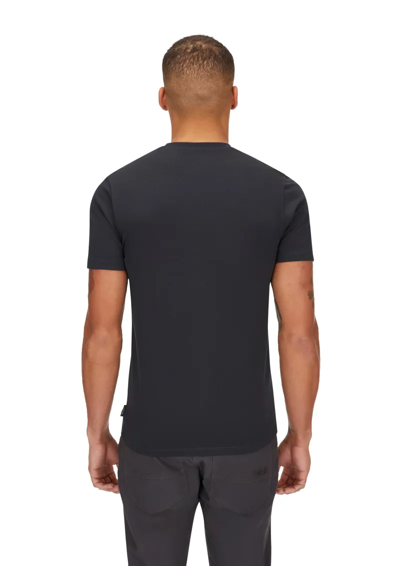 Rab Mens Basecamp Logo Badge Tee - Beluga-4