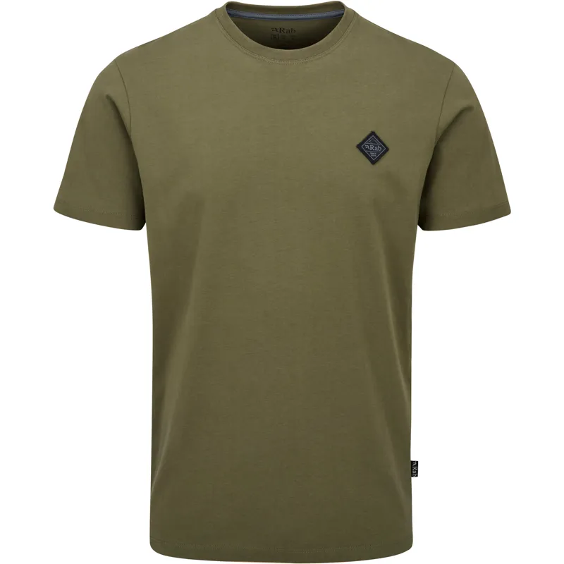 Rab Mens Basecamp Logo Badge Tee - Light Khaki