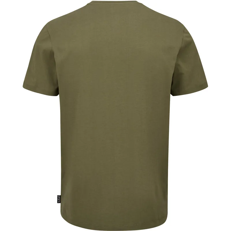 Rab Mens Basecamp Logo Badge Tee - Light Khaki-1