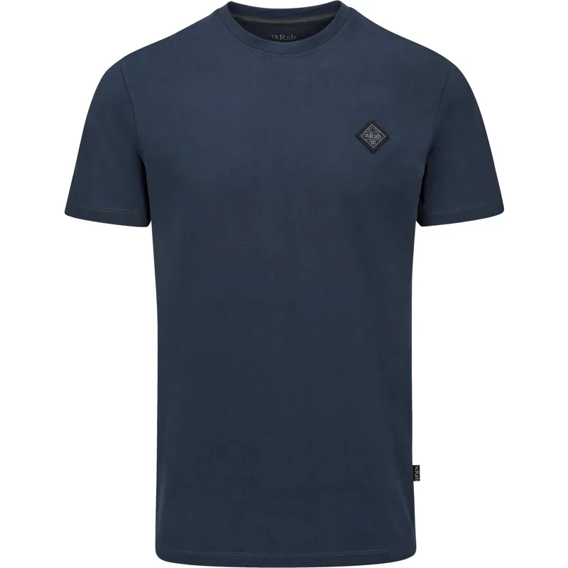Rab Mens Basecamp Logo Badge Tee - Tempest Blue