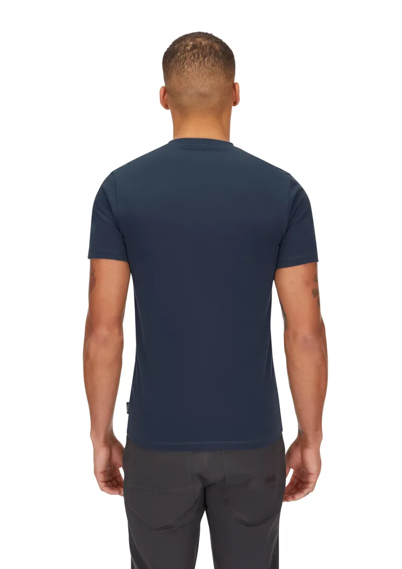 Rab Mens Basecamp Logo Badge Tee - Tempest Blue-4