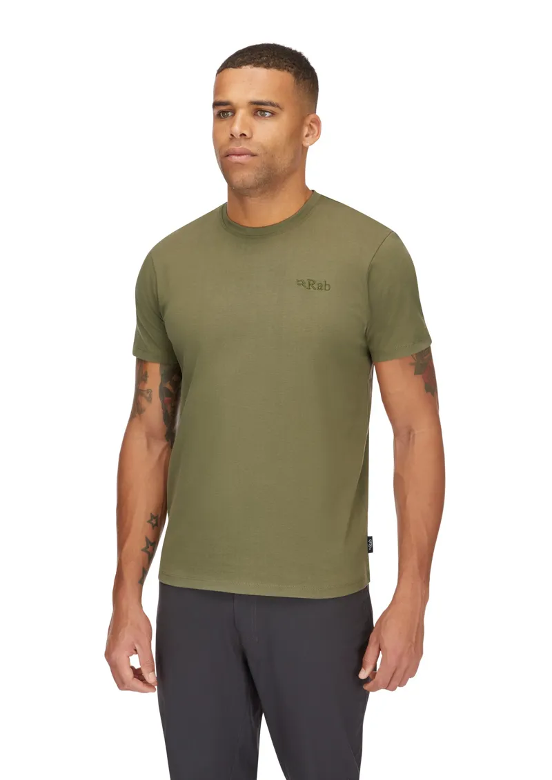Rab Mens Basecamp Logo Tee - Light Khaki-3