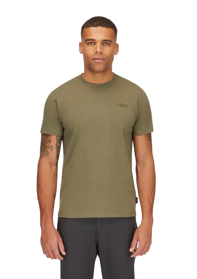 Rab Mens Basecamp Logo Tee - Light Khaki-2