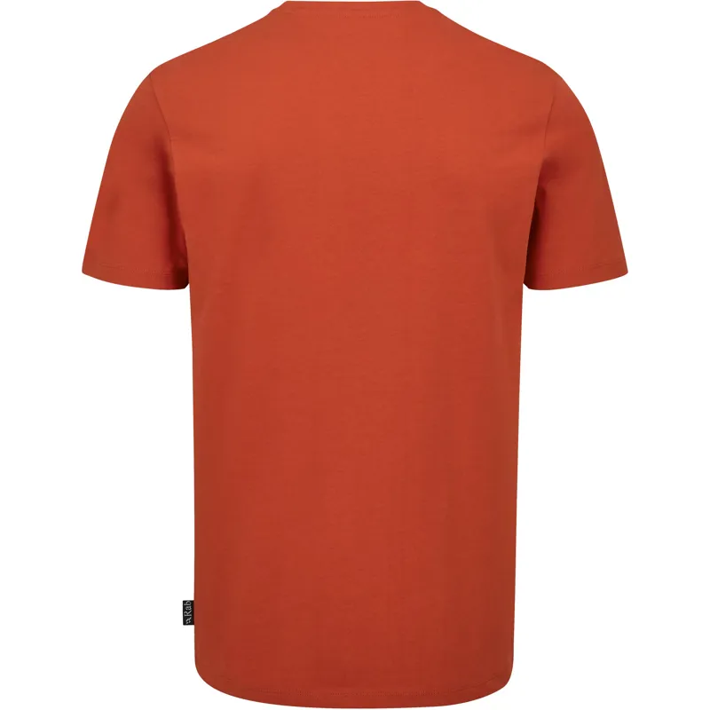Rab Mens Basecamp Logo Tee - Red Clay-1
