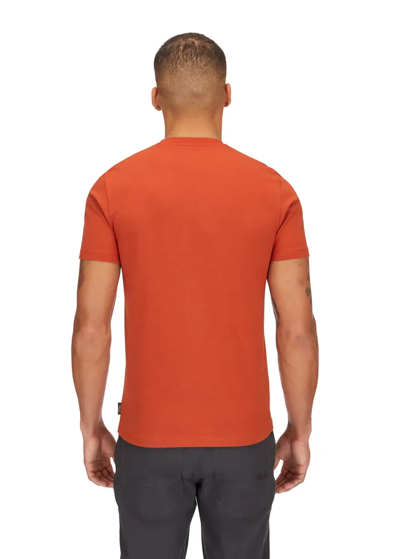 Rab Mens Basecamp Logo Tee - Red Clay-4