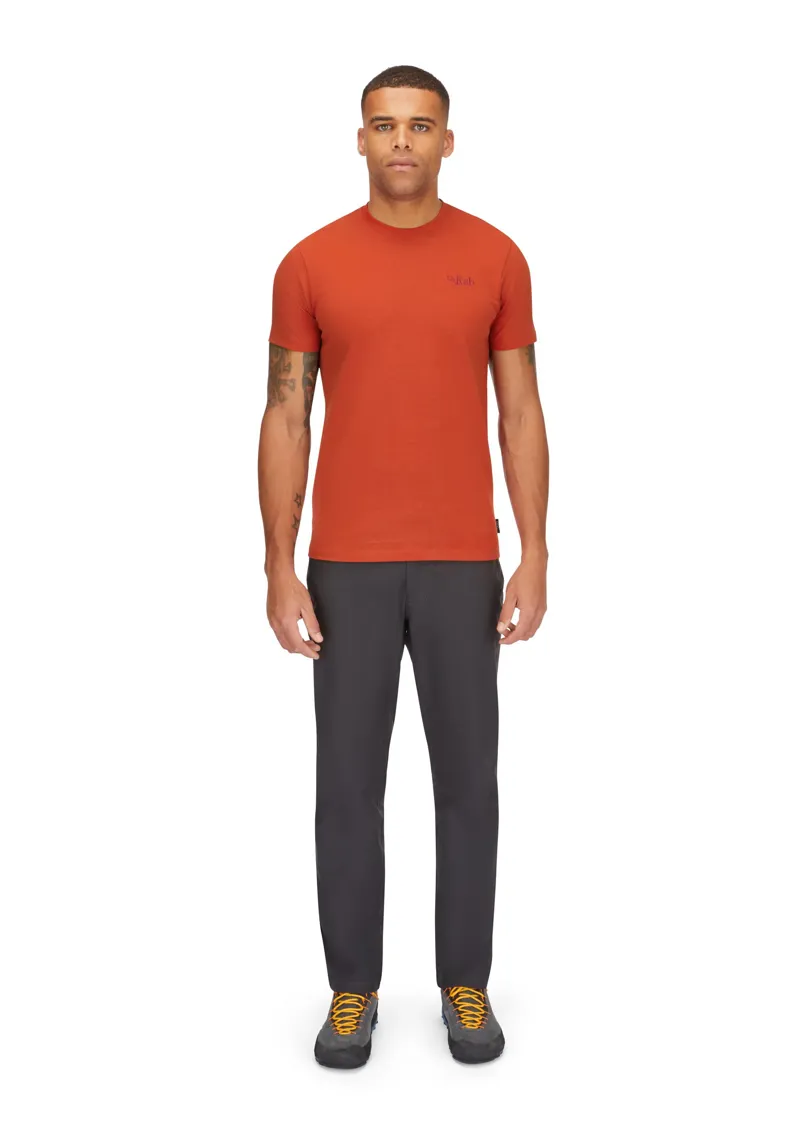 Rab Mens Basecamp Logo Tee - Red Clay-5
