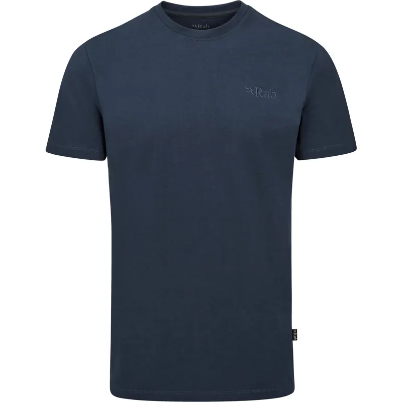 Rab Mens Basecamp Logo Tee - Tempest Blue