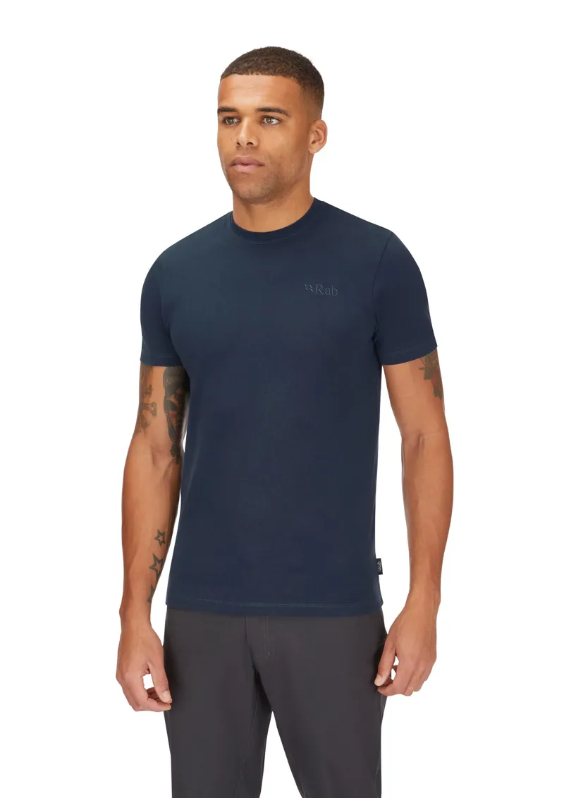 Rab Mens Basecamp Logo Tee - Tempest Blue-3