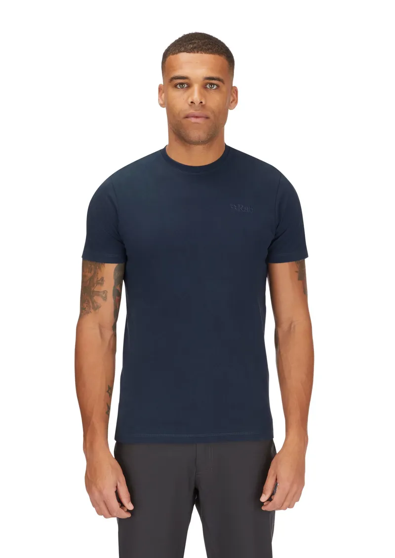 Rab Mens Basecamp Logo Tee - Tempest Blue-2