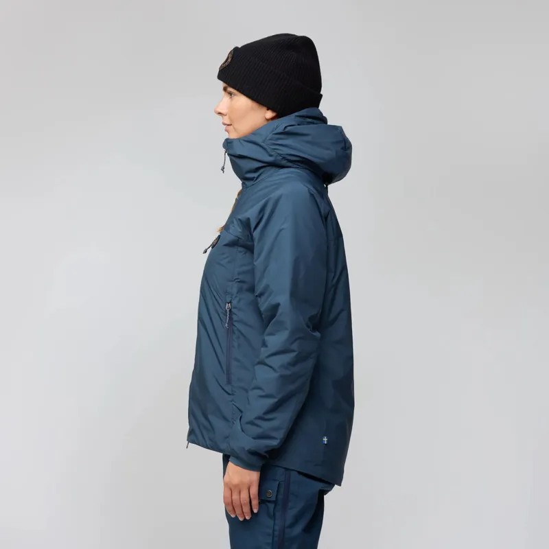 Fjallraven Womens Bergtagen 60 Insulation Jacket - Mountain Blue-Mustard Yellow-3