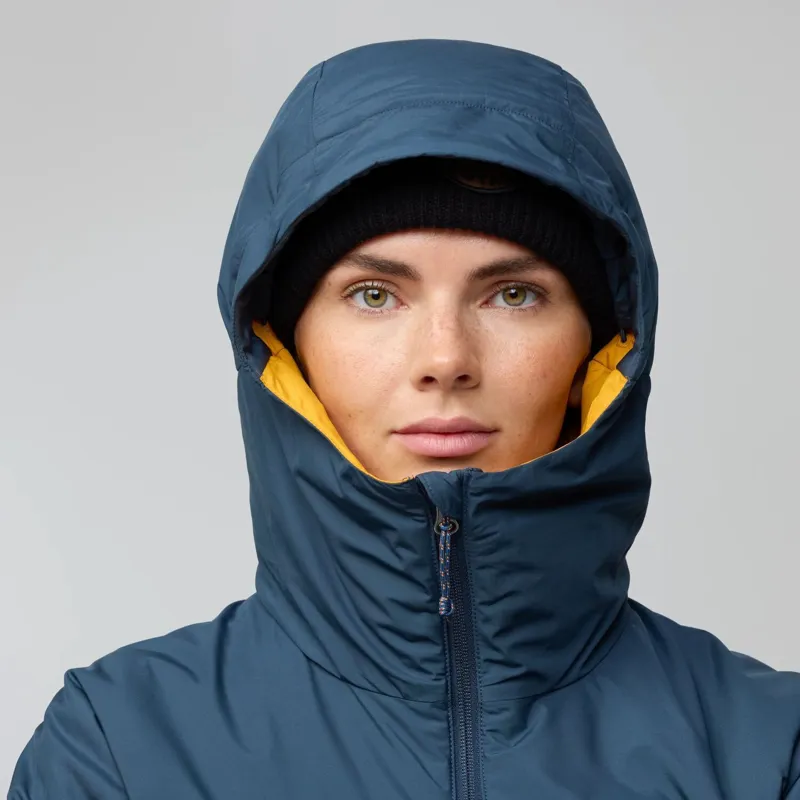Fjallraven Womens Bergtagen 60 Insulation Jacket - Mountain Blue-Mustard Yellow-6