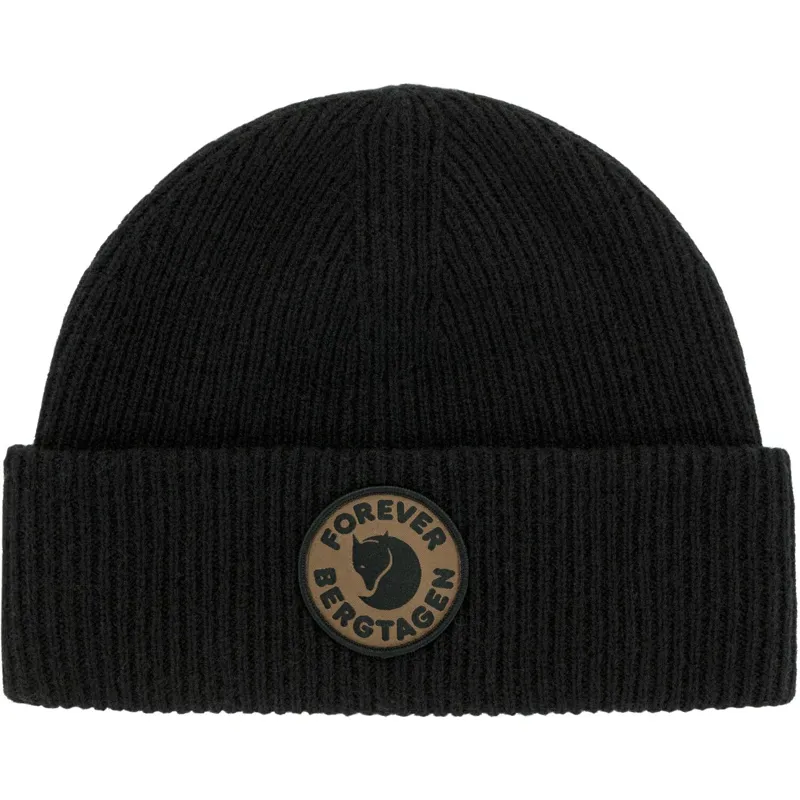 Fjallraven Bergtagen Forever Wool Beanie - Black-2