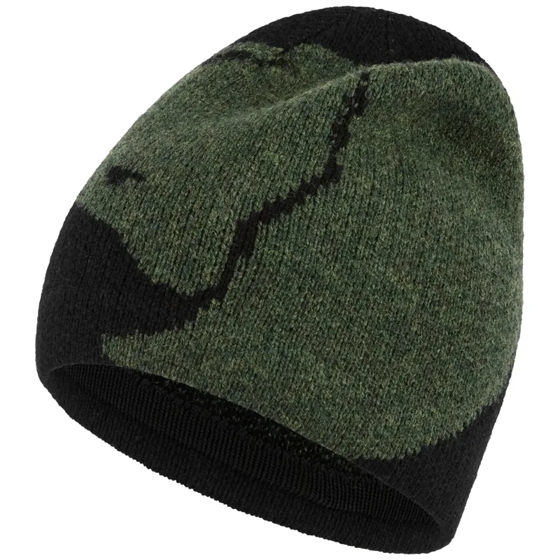 Fjallraven Bergtagen Jacquard Beanie - Black Deep Forest