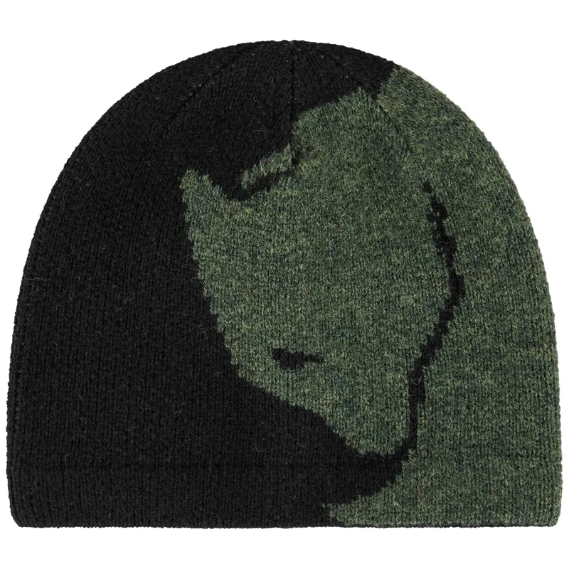 Fjallraven Bergtagen Jacquard Beanie - Black Deep Forest-1