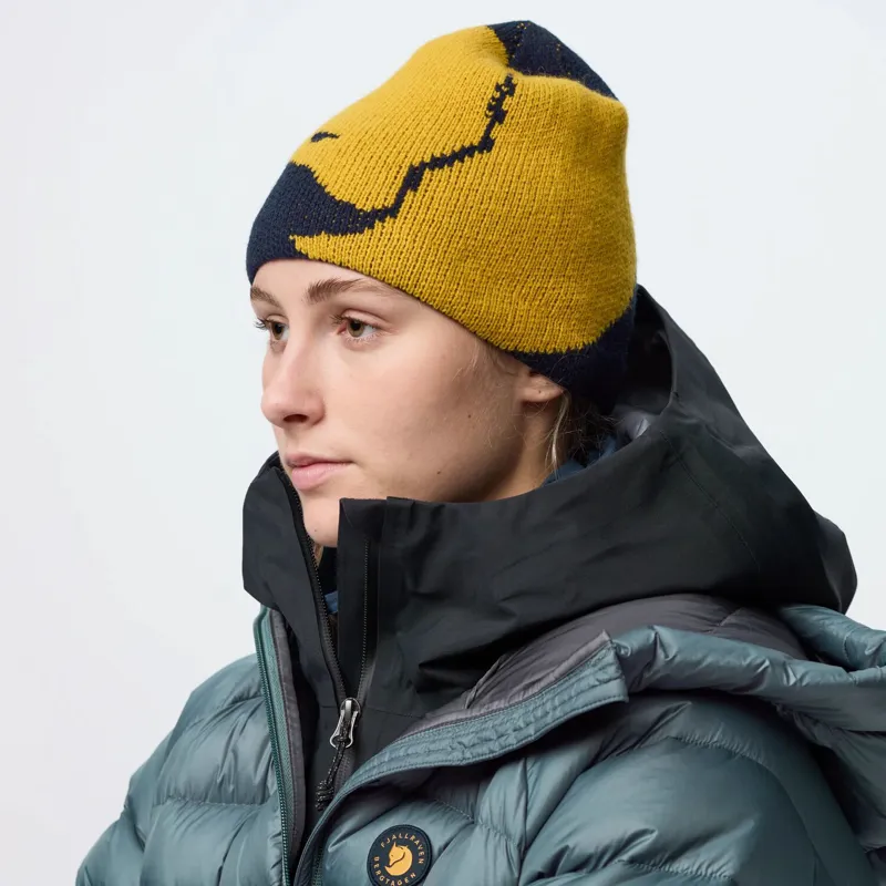 Fjallraven Bergtagen Jacquard Beanie - Black Deep Forest-6