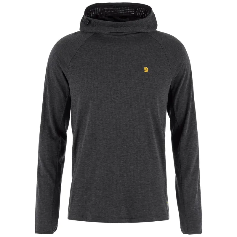 Fjallraven Mens Bergtagen Midlayer Hoodie - Black
