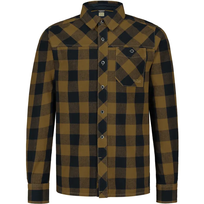 Rab Mens Boundary Shirt - Caramel Check