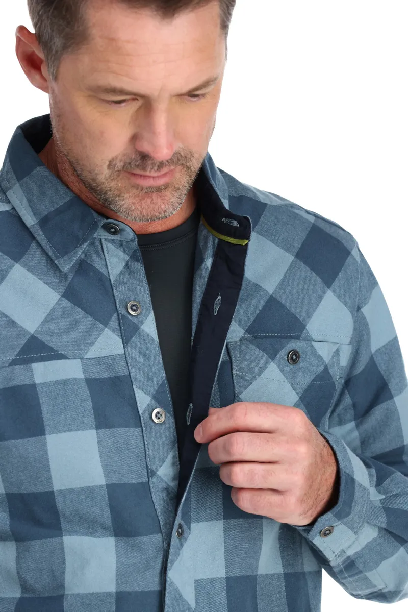 Rab Mens Boundary Shirt - Tempest Blue Check-8