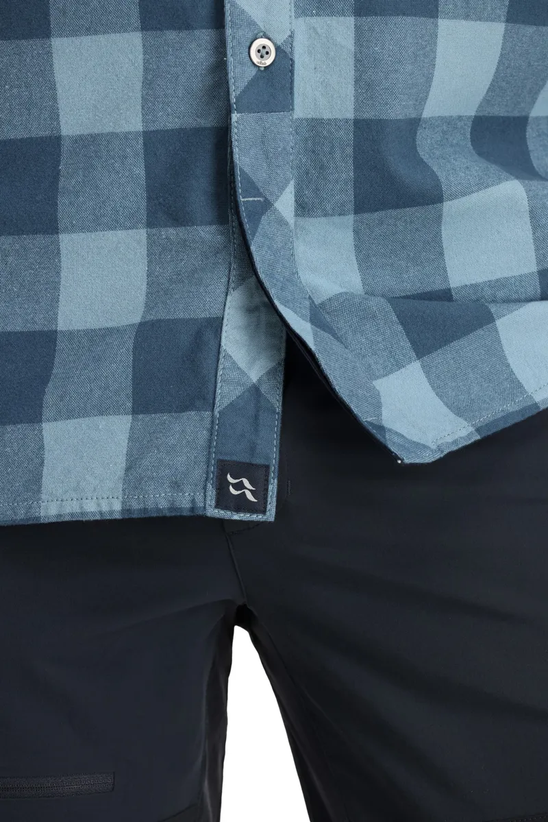 Rab Mens Boundary Shirt - Tempest Blue Check-5