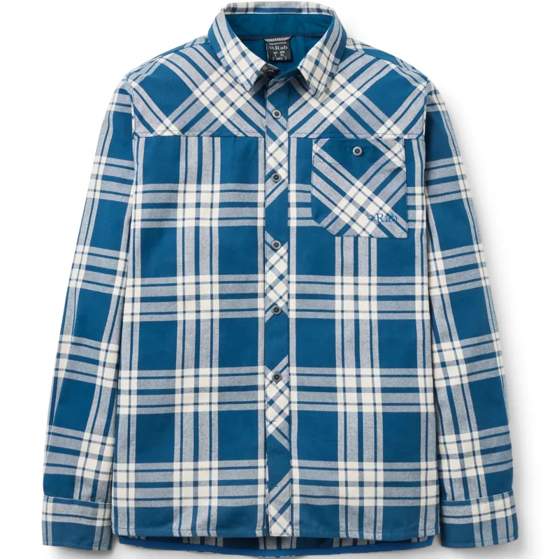 Rab Mens Boundary Shirt - Tempest Blue Check