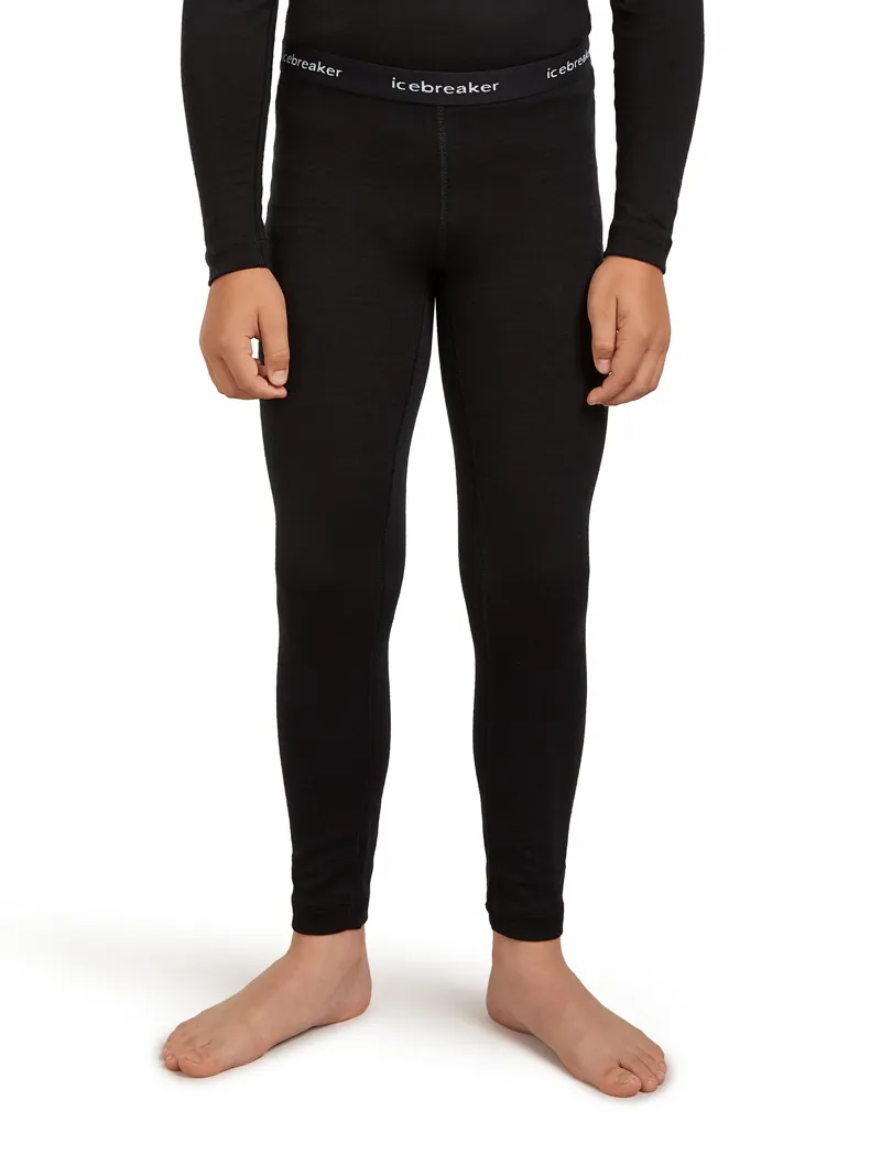 Icebreaker Kids 200 Oasis Leggings - Black-1