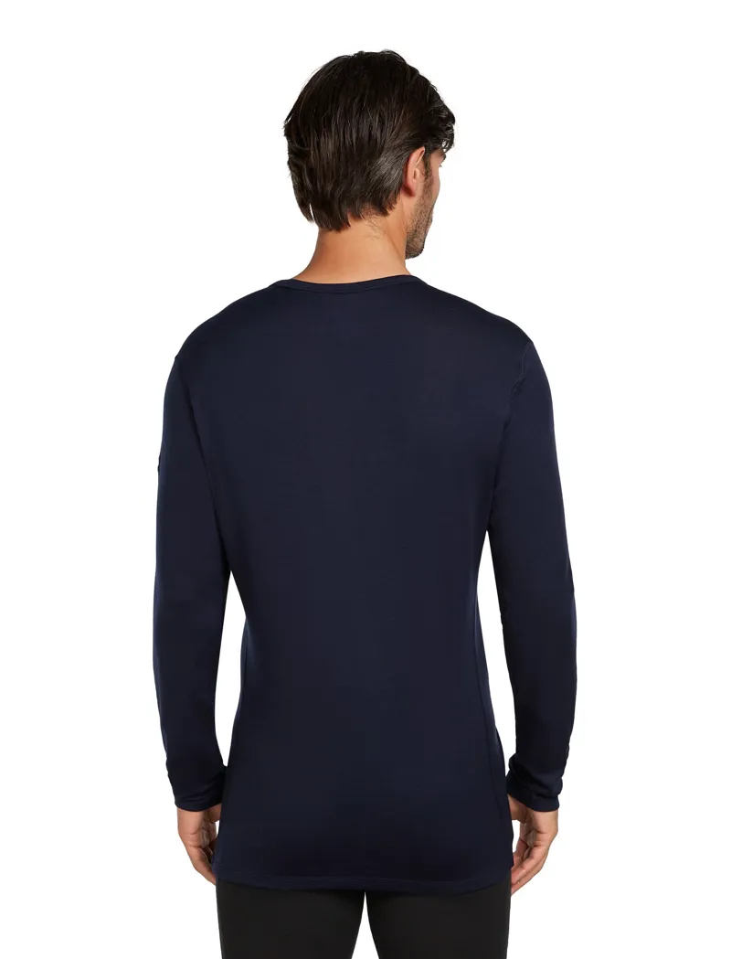 Icebreaker Mens 260 Tech Long Sleeved Crew Tee - Midnight Navy-3