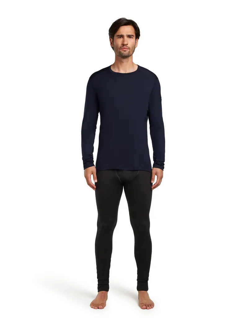 Icebreaker Mens 260 Tech Long Sleeved Crew Tee - Midnight Navy-4