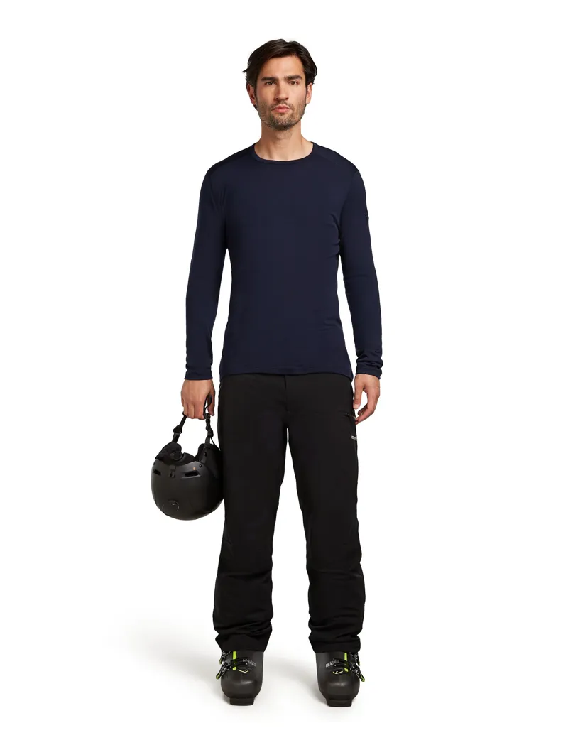 Icebreaker Mens 260 Tech Long Sleeved Crew Tee - Midnight Navy-5