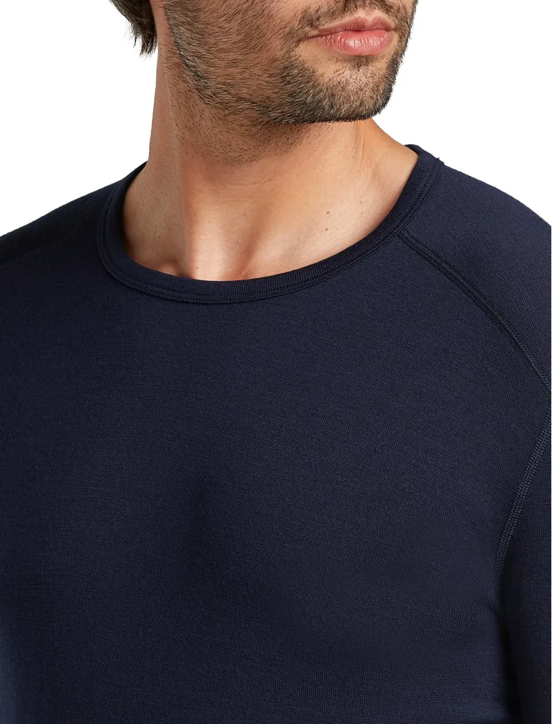 Icebreaker Mens 260 Tech Long Sleeved Crew Tee - Midnight Navy-7