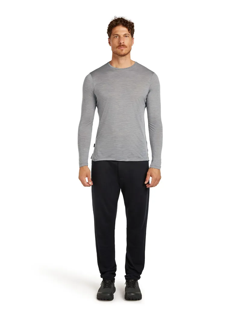 Icebreaker Mens Merino 125 Cool-Lite Sphere III Long Sleeved Tee - Metro Heather-4