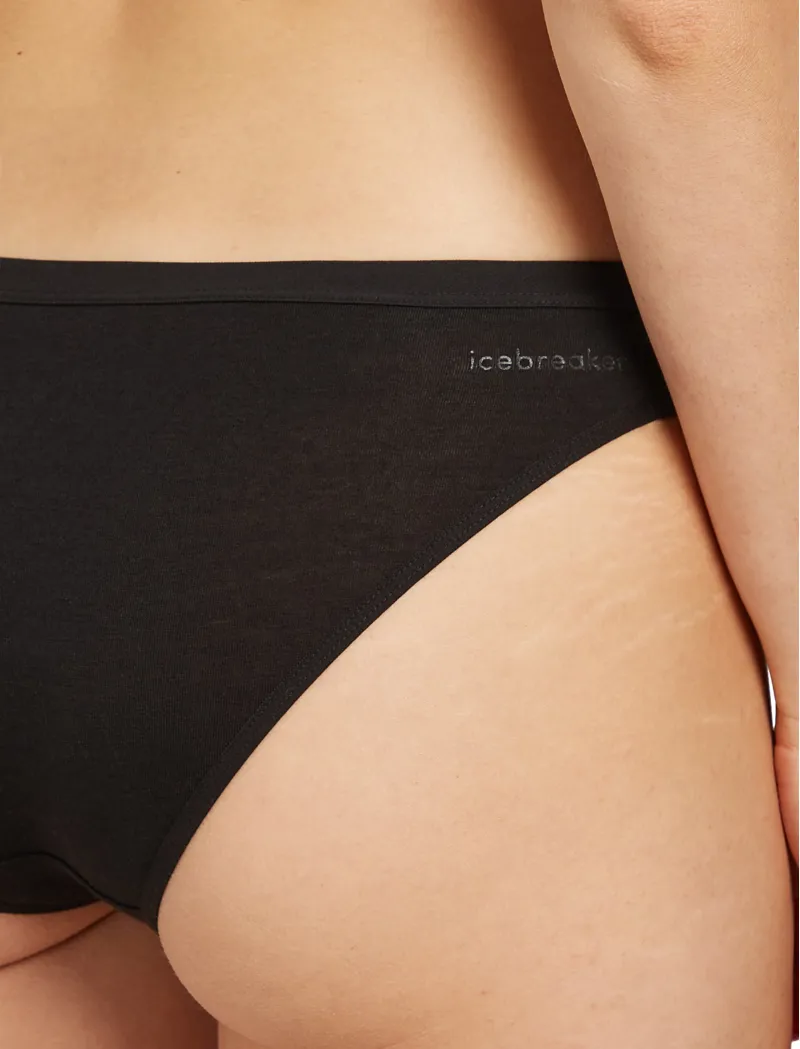 Icebreaker Womens Siren Bikini - Black-6