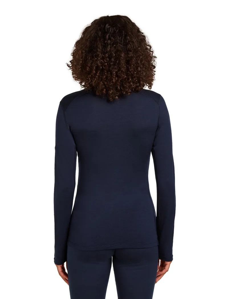 Icebreaker Womens 260 Tech Long Sleeved Crew Tee - Midnight Navy-4