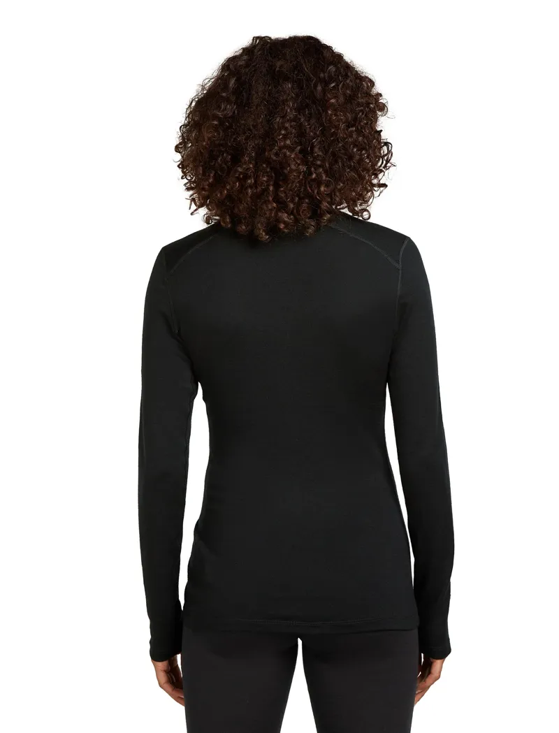 Icebreaker Womens 260 Tech Long Sleeved Half Zip Tee - Black-4