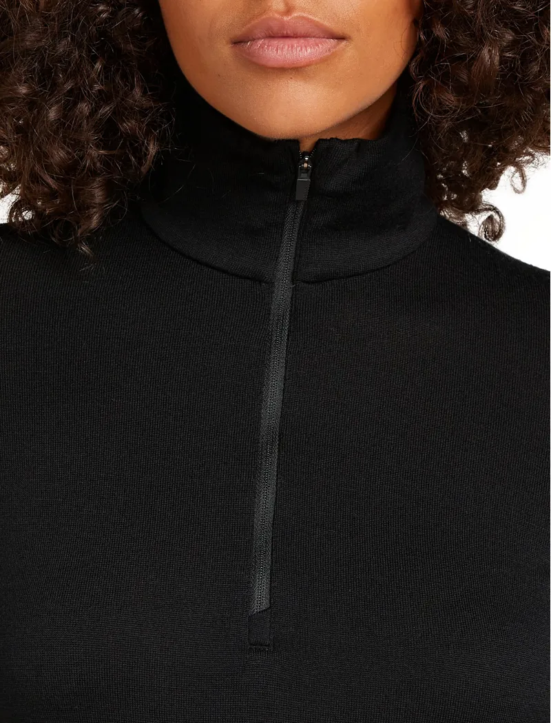 Icebreaker Womens 260 Tech Long Sleeved Half Zip Tee - Black-7