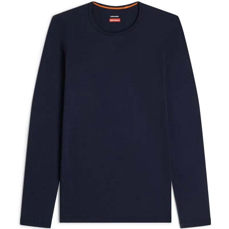 Icebreaker Womens 260 Tech Long Sleeved Crew Tee - Midnight Navy-1