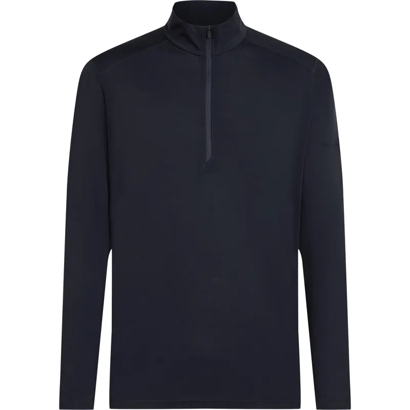Icebreaker Mens 200 Oasis Long Sleeved Half Zip Tee - Midnight Navy