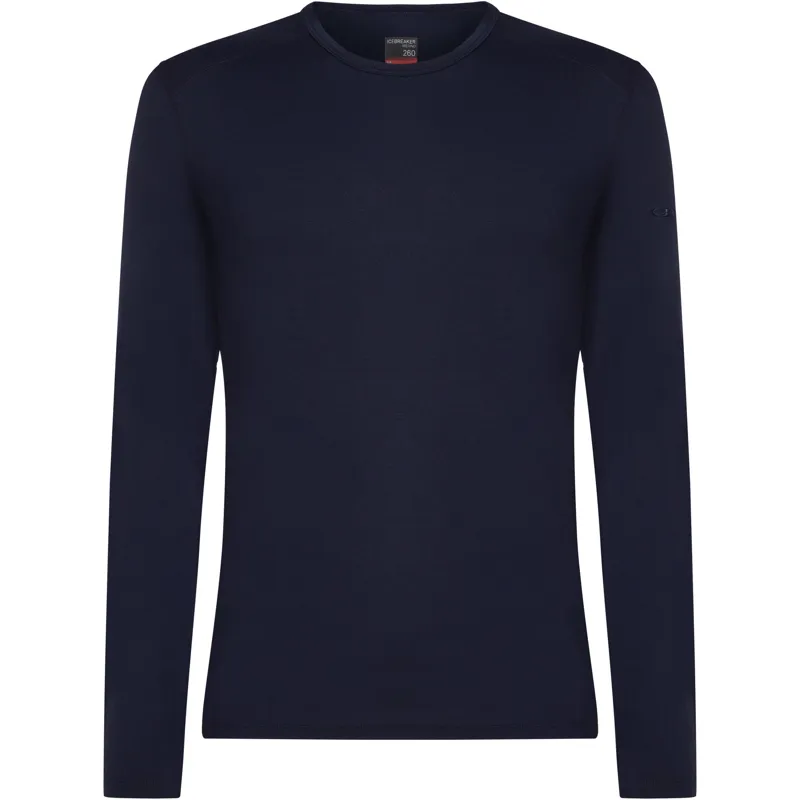 Icebreaker Mens 260 Tech Long Sleeved Crew Tee - Midnight Navy