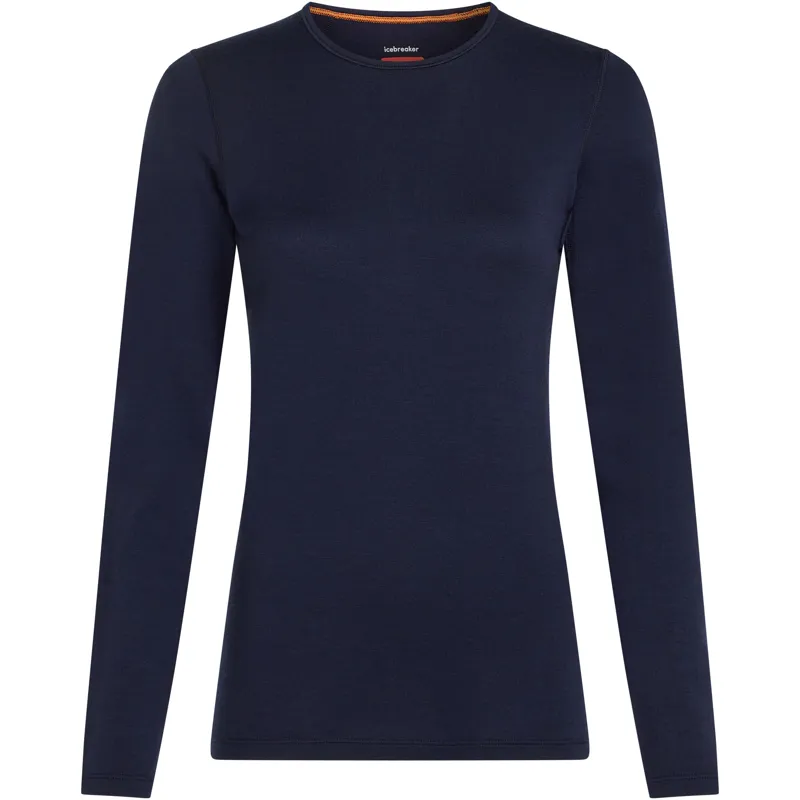 Icebreaker Womens 260 Tech Long Sleeved Crew Tee - Midnight Navy