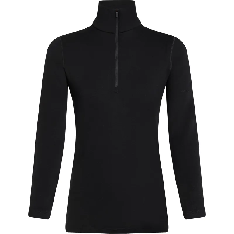 Icebreaker Womens 260 Tech Long Sleeved Half Zip Tee - Black