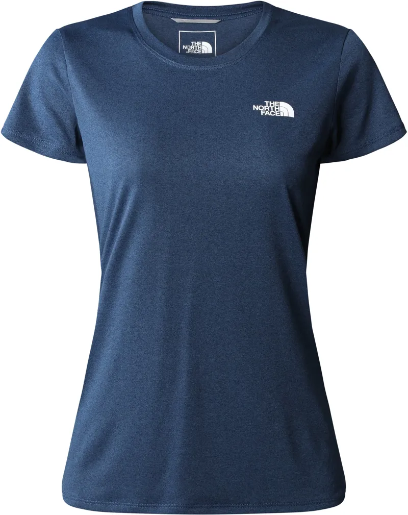 The North Face Womens Reaxion Amp Crew T-Shirt - Shady Blue Heather