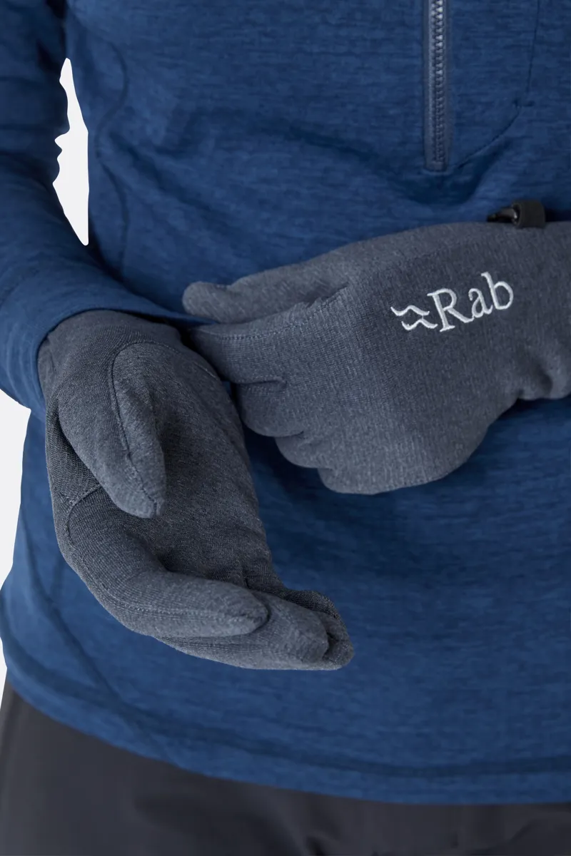 Rab Geon Gloves - Black-Steel Marl-1